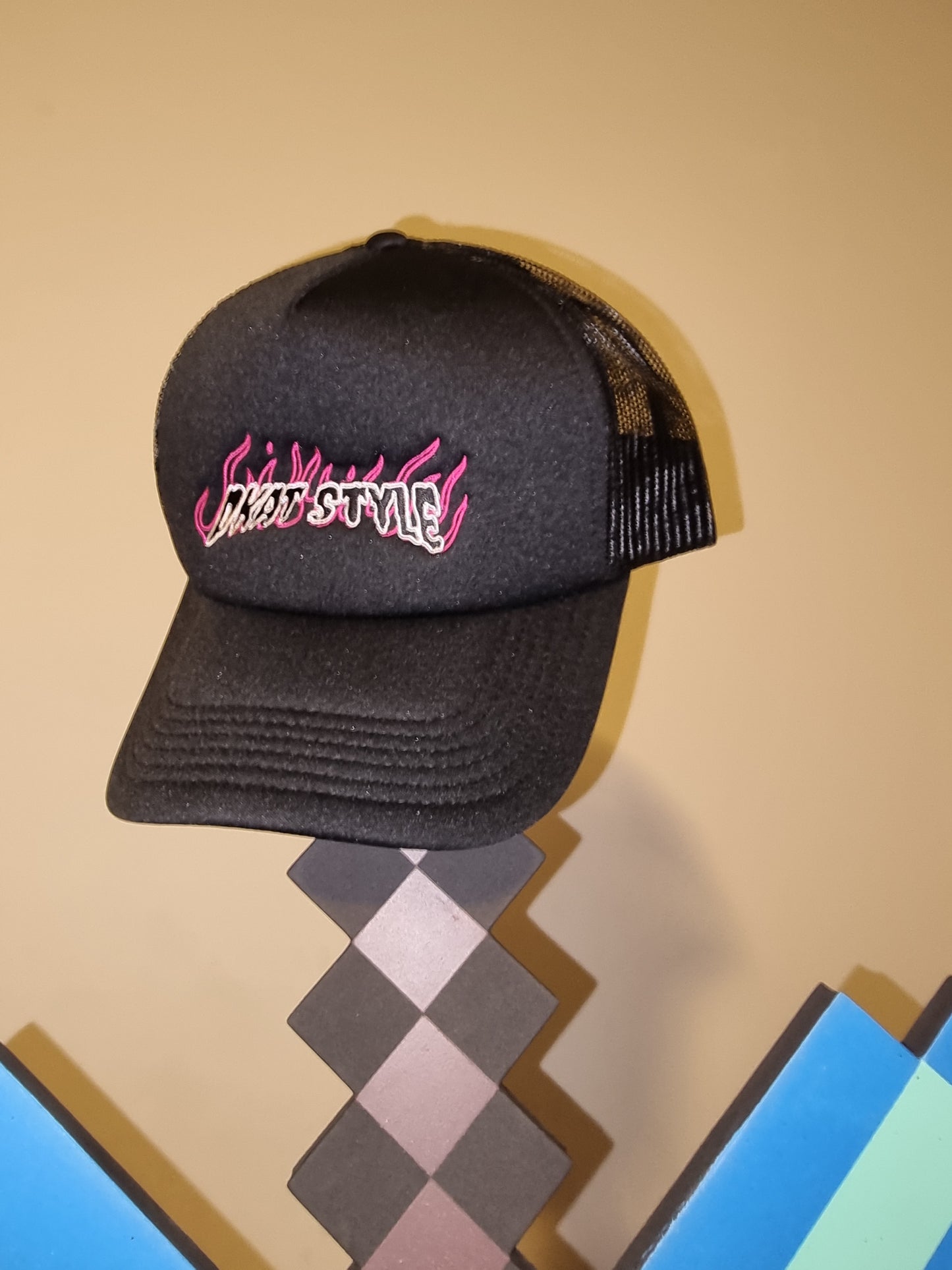 Pink Flame Trucker Cap