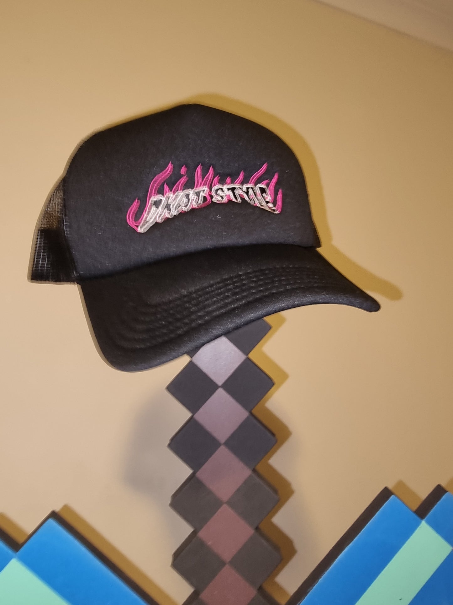 Pink Flame Trucker Cap