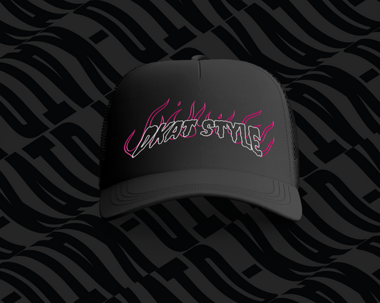 Pink Flame Trucker Cap